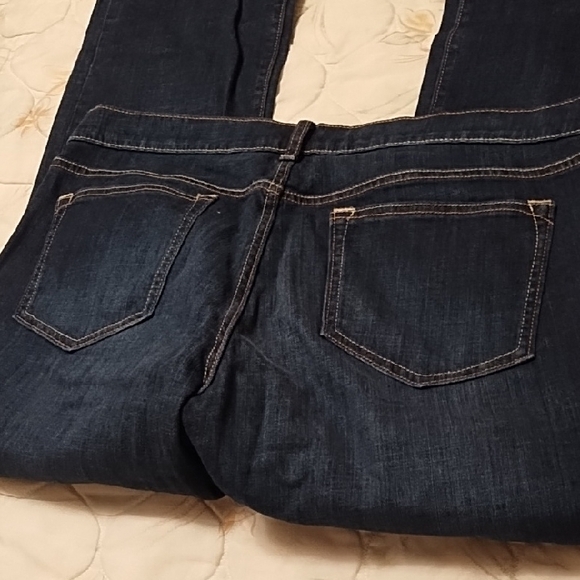 Old Navy Dark Blue Flare Jeans - Picture 6 of 9